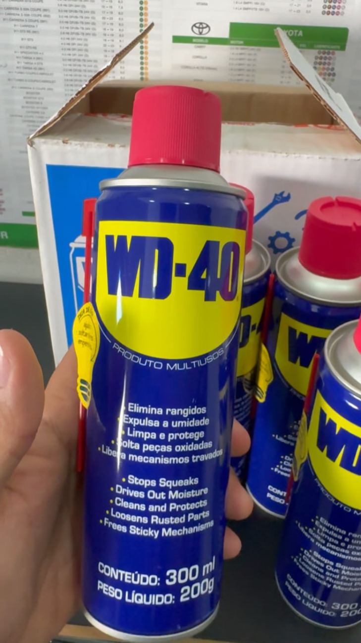 Produtos de manutenção em estoque